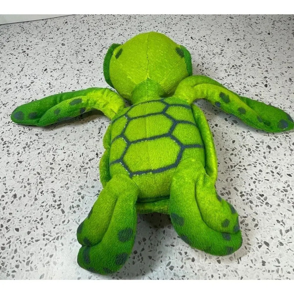 Fiesta Big Eye Turtle Plush, Multi Color, Measures 11.5” Length, Eye Scratches - Picture 4 of 6